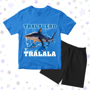 Baju Distro Kaos Setelan Anak Laki Laki Motif Tung Sahur Friends Anomali Keren 1 - 10 Tahun - DTF