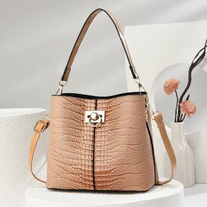 New Fashion Bucket Bag for women PU Leather women sling bag Large Capacity Ladies Handbag COD