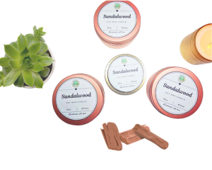 Tranquil Essences Soy Wax Candles - Sandalwood 40g 50g 100g 200g
