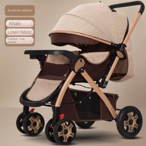 Baby Stroller Lightweight Two-way Trolley Can Sit and Lie Baby Stroller Baby Stroller Luxury Stroller Baby Car
