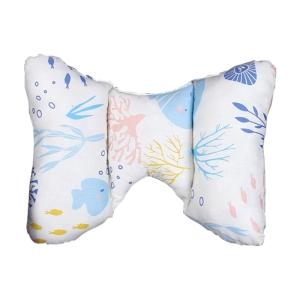 Breathable Cotton Infant Head Support Pillow With Butterfly Shape Ergonomic Design For Strollers Car Seat And Cradles