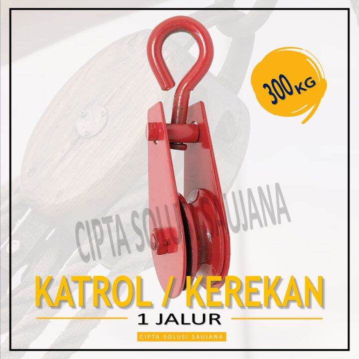 0 3 Ton Mini Katrol Kapal Kerekan Barang Rol Seling Kerekan Sumur Timba