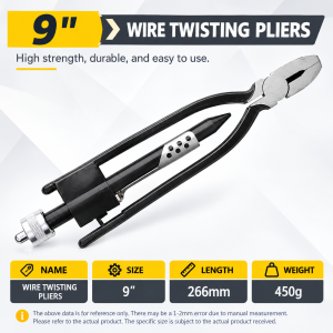 Safety Wire Twisting Pliers for Aviation/Marine/Motorcycle Heavy Duty Jaws Lock Twister High-Quality Wire Binding Tool 6-Inch 9-Inch
