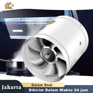 4 Inch Inline Duct Exhaust Fan Booster Exhaust Blower Air Cooling Vent Metal Blades Blower Booster 220V 25W kamar mandi Kipas angin saluran