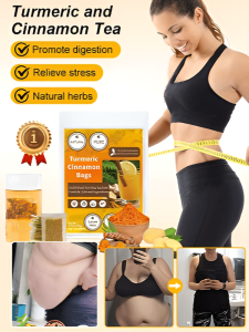 ✨Promote Digestion✨Turmeric And Cinnamon Health Tea/Turmeric Ginger Cinnamon Tea Bag/Pure Natural Turmeric Cinnamon Tea/Herbal Extract Health Tea/Health Formulas Nourishing Tea/No-Burden Oil-Removing Health Tea