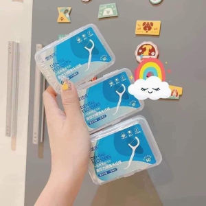 Hộp Đựng Tăm Chỉ Nha Khoa Tự Động Chống Bụi Bẩn Nhỏ Gọn Bỏ Túi Mang Theo Du Lịch Đi Làm - Hộp Đựng Tăm Nha Khoa Thông Minh Tiện Lợi