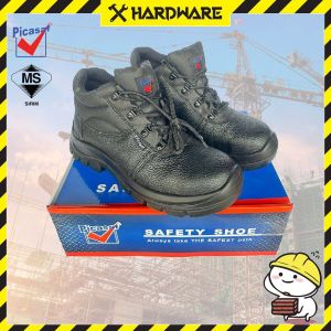 SIRIM DOSH Steel toe safety shoes boots high cut 7218 Picasaf/Leather modern big small size/Kasut keselamatan/安全鞋劳保鞋