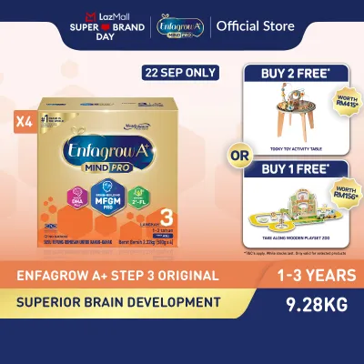 [Bundle of 4] Enfagrow A+ Step 3 (1Y+) Original Milk Formula Powder (2.32kg x 4)