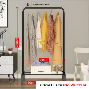 (SG STOCK) Sturdy Steel Pipe Clothes Rack Drying/ Clothing Stand / Coat Hanger / Hat Shoes Rack