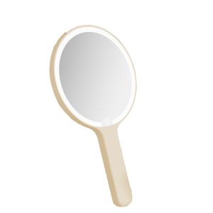 SUTONGXUE Đèn chiếu sáng Gương trang điểm LED Cầm tay Vuông/Tròn Gương chiếu sáng cầm tay Thiết thực Nhỏ gọn Gương trang điểm Ký túc xá