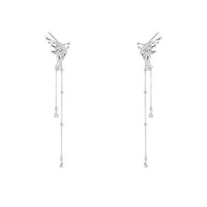 Maidu Jewelry ELF tua rua hình bướm Bông tai kẹp phụ nữ thiết kế hợp thời trang cánh thiên thần Bông Tai Thời Trang Bông Tai Kẹp
