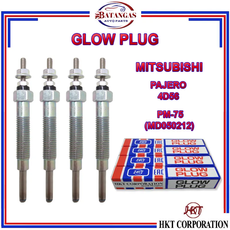 GLOW PLUG / HEATER PLUG (4pcs.) for MITSUBISHI PAJERO (4D56 ) PM