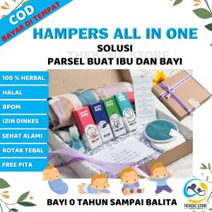 Hampers All In One Gentle Baby Therapeutic Oil Kado Buat Ibu Dan Bayi Baru Lahir Newborn Alami BPOM Halal