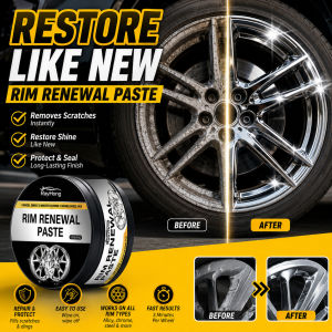 Wheel Scratch Repair Rim Paste Alloy Wheel Scuff Restoration Car Mag Wheels Polish Cream DIY Car Detailing Care Rim Surface Repair Polishing Compound