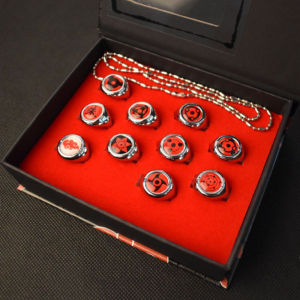 Isi 10 Cincin / Anime Karakter Aksesoris / Cincin Naruto