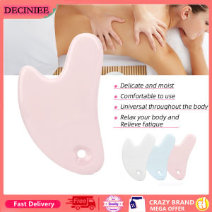 DECINIEE Ceramic Face Massager Gua Sha Scraper Board Facial Guasha Meridian Muscle Relaxation Skin Lifting Face Thin Gouache Scraper