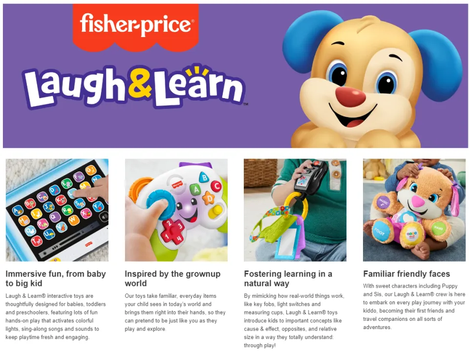 Fisher-Price Laugh Learn Puppy's Music Player Infant Learning
