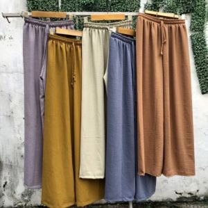 Celana Kulon Crinkle Airflow Terbaru Celana Kulot Wanita Bahan Airflow Premium