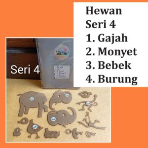 Penggaris Hewan HanDini Art Cetakan Akrilik Peralatan Menggambar