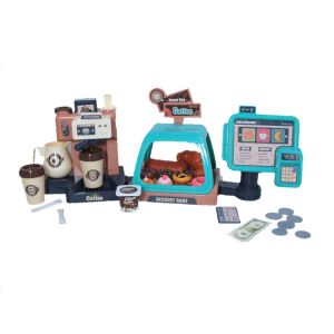Mainan Anak Mesin Kopi Coffee Maker Barista Keluar Air Lampu Suara 668-98 Coffe Machine Toys