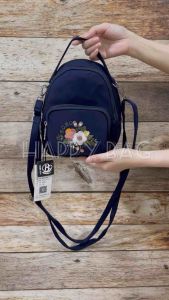 TAS WANITA BOBO BORDIR BUNGA 3in1 Ransel Selempang Tenteng BB6302 4Sleting