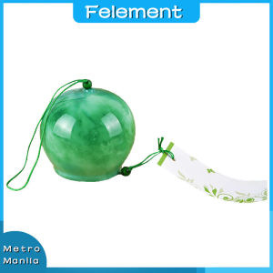 Japan Style Glass Wind Bells Handmade Sakura Glass Wind Bells For Birthday Gift