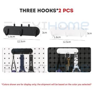 Pegboard Perforated Wall Display Rack Peg Board Wall Mounted Hole Board Bedroom Wall Organizer Bilik Tidur Aksesori 洞洞板