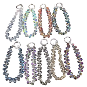 Women Girls Cellphone Pendant Mobilephone Hanging Cord Elegant Handmade Beaded Telephone Strap Fashion Accessory