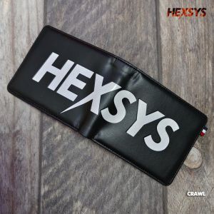 Bossque X Hexsys - Crawl Dompet Pria Original | Dompet Lipat Kartu Dompet Kulit PU Cowok Distro Pria & Wanita Keren Terbaru Varsity Sunmori