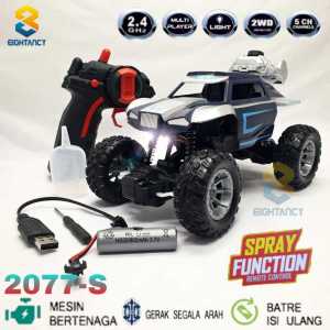 8T Rc 2077-S Mobil Remote Spray Truck Rc Asap Rc Off-Road Mainan Mobil Remote Control 2WD Strong Speed 1:18 Mainan Anak Rc