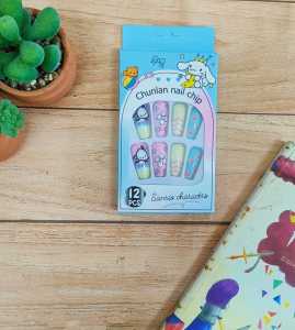 Kuku Palsu Sanrio Anak-anak Isi 12 pcs - Nail Art Tempel Mainan Anak Perempuan