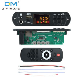 บอร์ดถอดรหัส MP3 BT Diymore DC 12V MP3เครื่องเสียงรถยนต์พลังงาน2*50W พร้อมบอร์ดถอดรหัสเครื่องขยายเสียง