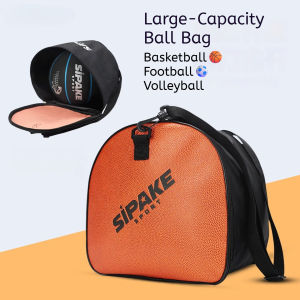 Sports Bag For Baketball Volleyball Football Sling Bag Large Capacity PU Waterproof Shoulder Bag
