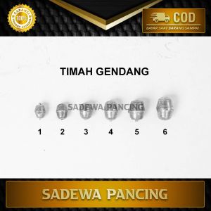 Timah Pancing Model Gendang/ Timah Laut/ Timah Kolam/ Timah Dasaran/ Timah Bandul/ Timbel/ Bandul/ Bandulan/ Pemberat