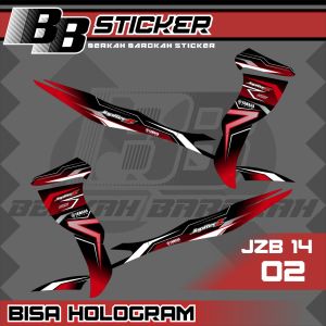STICKER PREMIUM BISA HOLOGRAM Striping Jupiter Z Burhan Sticker Striping Jzb 14