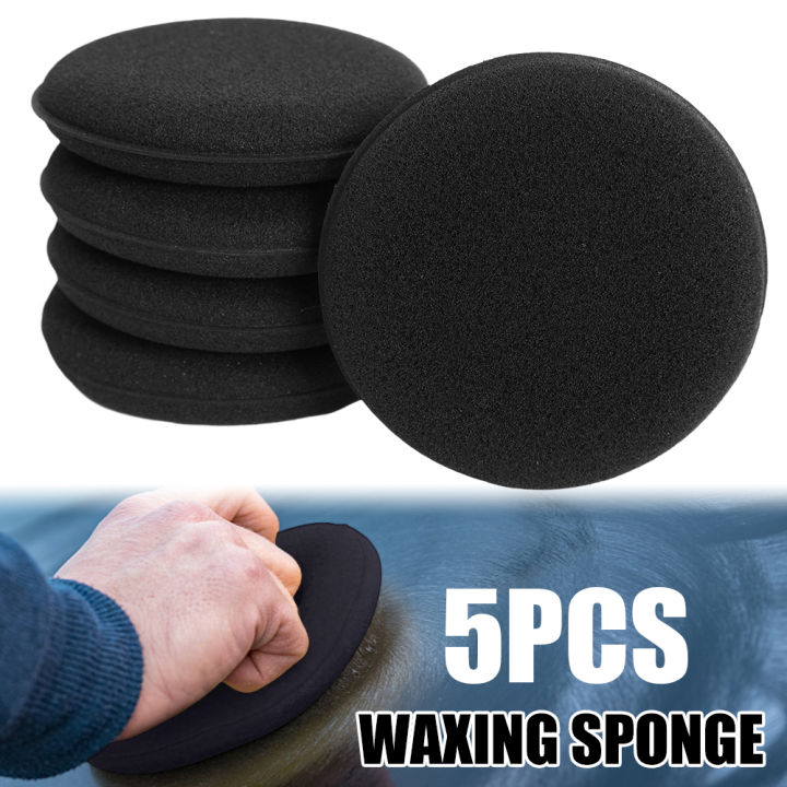 Car Wash Wax Polish Pad Sponge Car Cleaning Cloth Microfiber Applicator