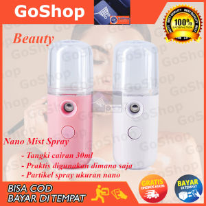 Nano Mist Spray Semprotan Wajah Portable Facial Cooling Moisturizer Hydrometer Semprotan Air USB | Spray Pelembab Wajah Portable