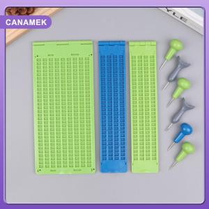 【CANAMEK】 1 bộ chữ nổi viết bút stylus giấy Kit thực tế và di động học tập Nguồn cung cấp mù giáo dục nguồn cung cấp cho các trường học mới bắt đầu