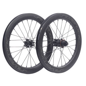 SILVEROCK 16in Plus 349 355 Carbon Wheels Disc Brake External 4-7 Speed for Bro mpton PLINE TLINE Cline Trifold Folding Bike 74mm 112mm Wheelset