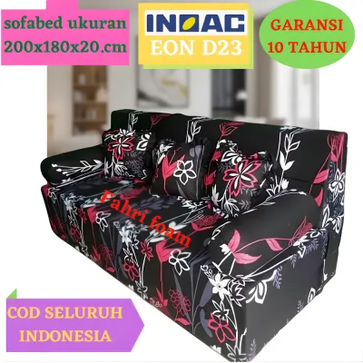 Inoac Sofa bed Murah EON D23 Murah Ukuran 200x180x20 cm sofabed inoac garansi anti kempes 10 tahun