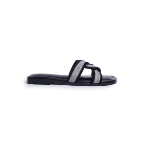 LAPEPA OLLA Sandal Casual Wanita Model Tali Silang Sendal Flat Cewek Hak Datar Kekinian