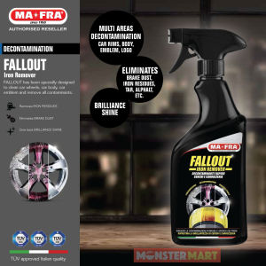 Mafra Fallout Iron Remover Cleaner 500ml (Decontamination cleaning for Car Wheel Rims Body Paintwork Trimmings Emblem)