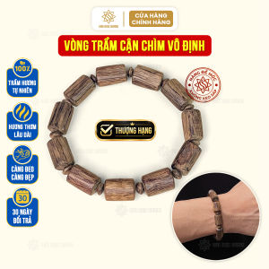 Vòng tay trầm hương cận chìm thơm sống ngọt Sơn Mộc Hương đeo tay nam nữ phong thủy may mắn bình an tài lộc