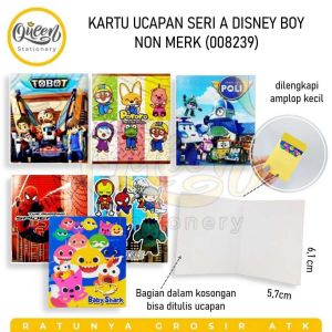 20 PCS KARTU UCAPAN SERI A NON MERK