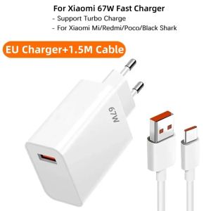 Xiaomi 67W-EU Super Fast Charger for Xiaomi 14 13T 12 Pro Redmi Note 13 12 5G POCO F6 F5 X6