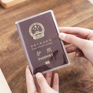 1 PCS PVC Waterproof Transparent Passport Cover Business Credit ID Card Protective Case Case Pouch Travel Necessities