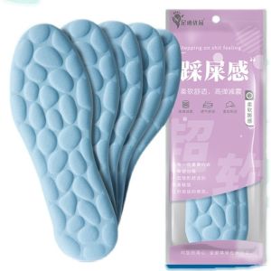 L·M Comfortable Massage Memory Foam Insole Pebbles Sole Breathable Shoe Cushion Sport Running for Men and Women