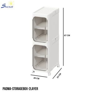 Lemari Lipat Susun Lemari Pakaian Plastik Rak Sepatu Serbaguna Ada Roda Lemari Pakaian Multifungsi