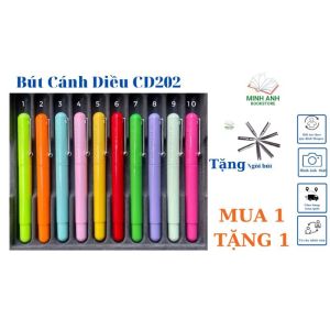 Bút máy luyện viết CÁNH DIỀU 202 ngòi kín êm trơn ngòi mài cho học sinh cấp 1