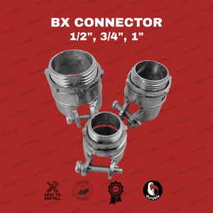 Metal Angle Flexible Connector – BX Angle Connector (1/2" 3/4" 1")